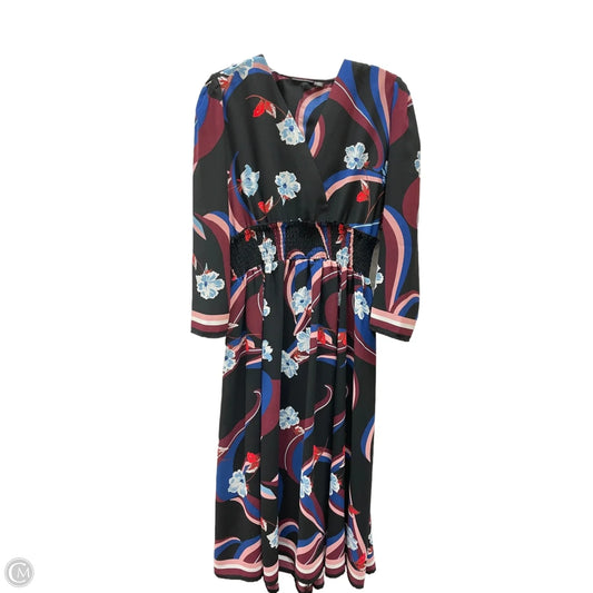 Top Sleeveless By Calvin Klein In Black & Red, Size: M