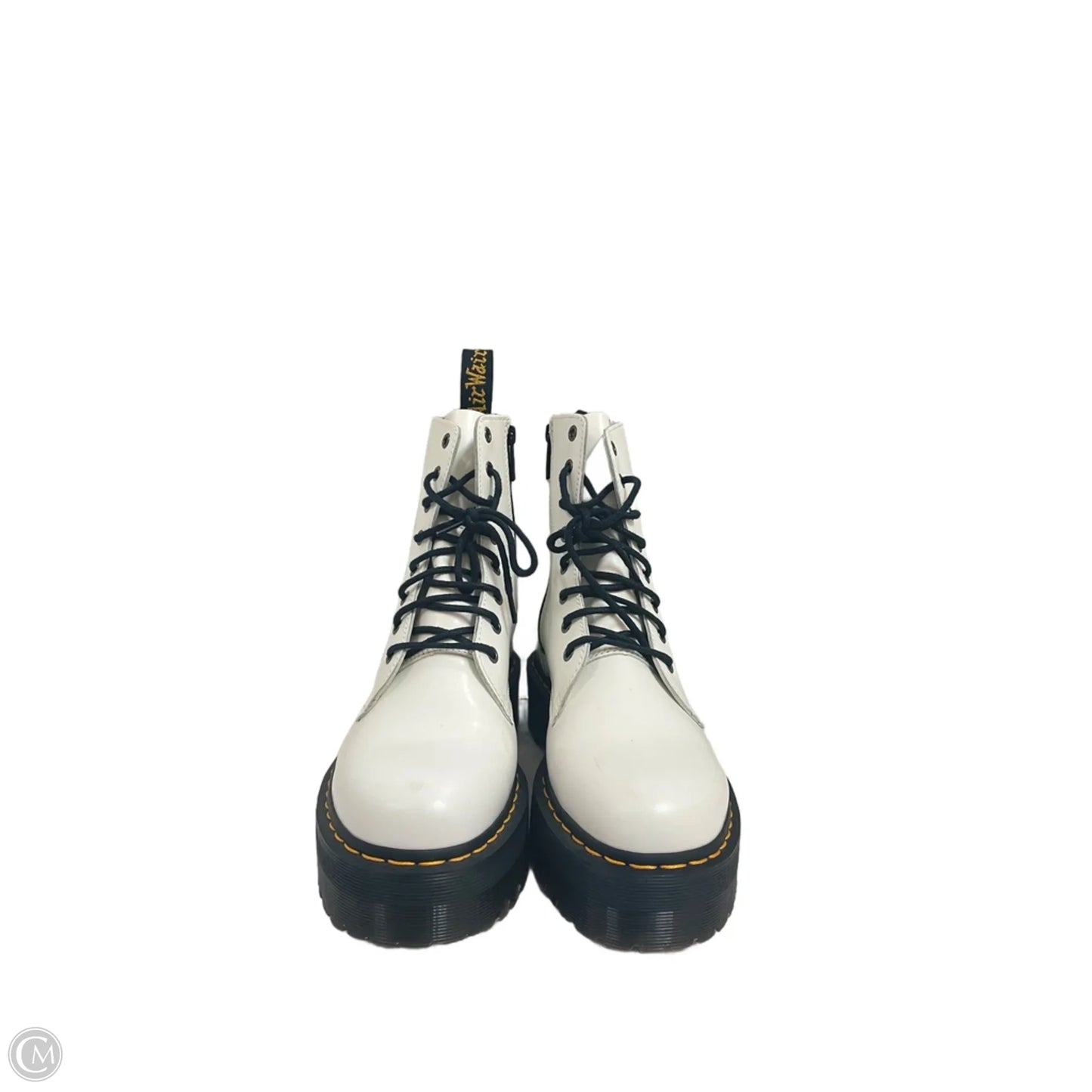 Boots Combat By Dr Martens In White, Size: 10