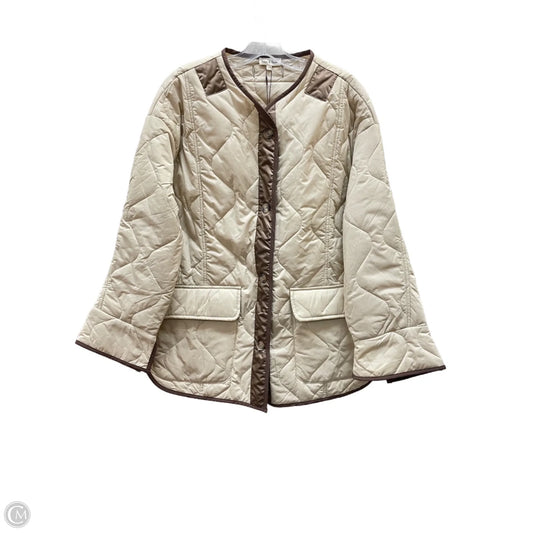 Coat Puffer & Quilted By AARON AND AMBER In Beige, Size: L