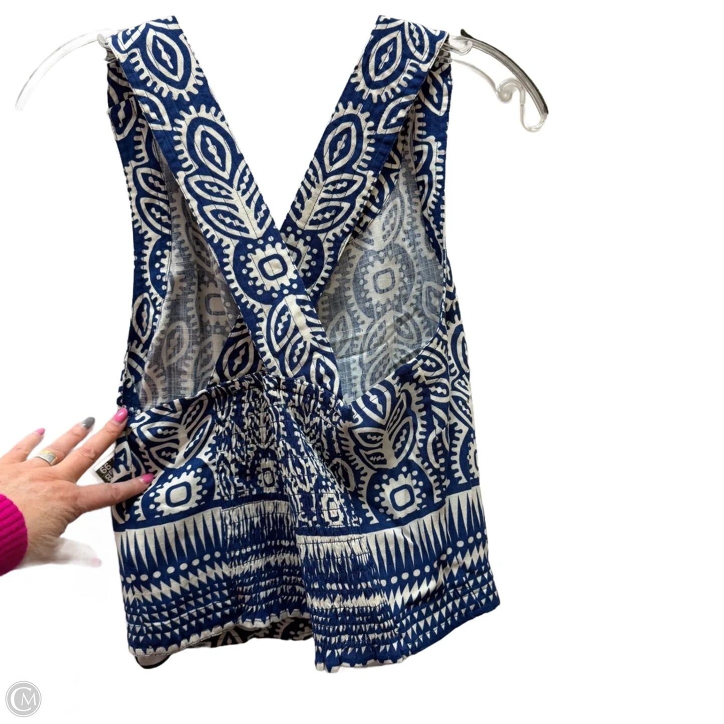 Pants Set 2pc By Rose And Olive In Blue & White, Size: M