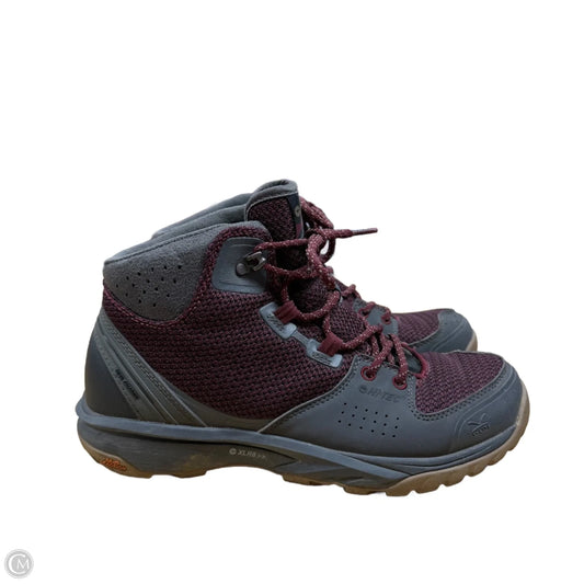 Boots Hiking By Cme In Grey & Red, Size: 9