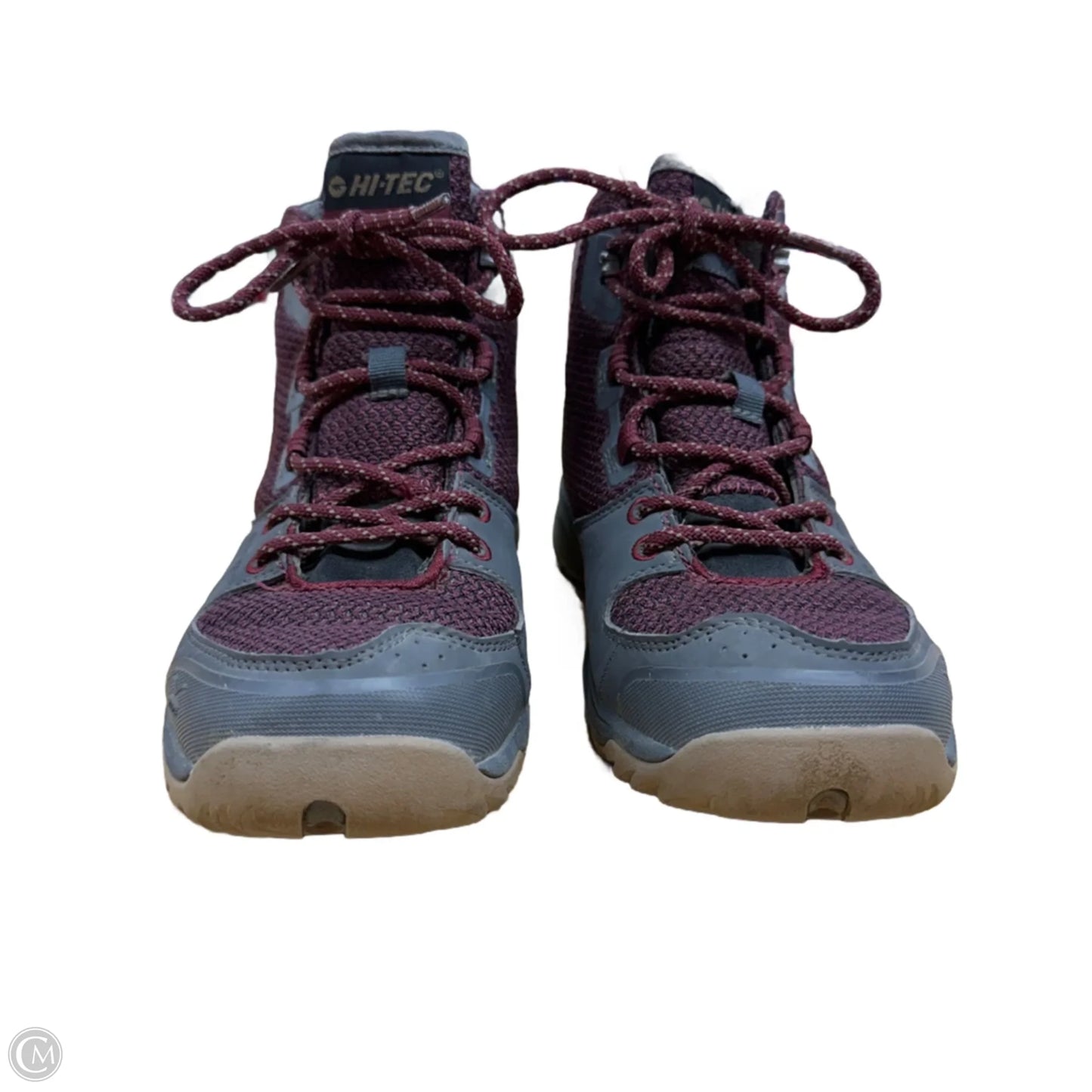 Boots Hiking By Cme In Grey & Red, Size: 9