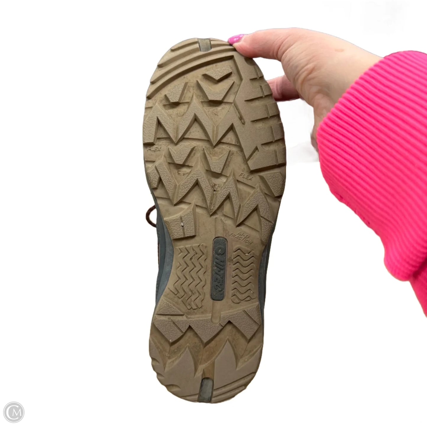 Boots Hiking By Cme In Grey & Red, Size: 9