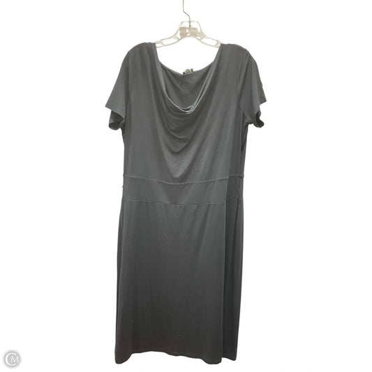 Dress Casual Midi By Talbots In Black, Size: Xl