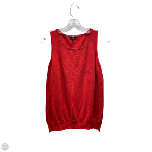 Top Sleeveless Basic By Talbots In Red, Size: M