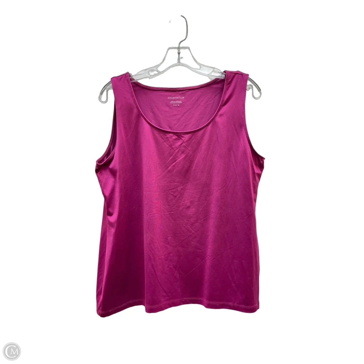 Top Sleeveless Basic By Charter Club In Purple, Size: Xl