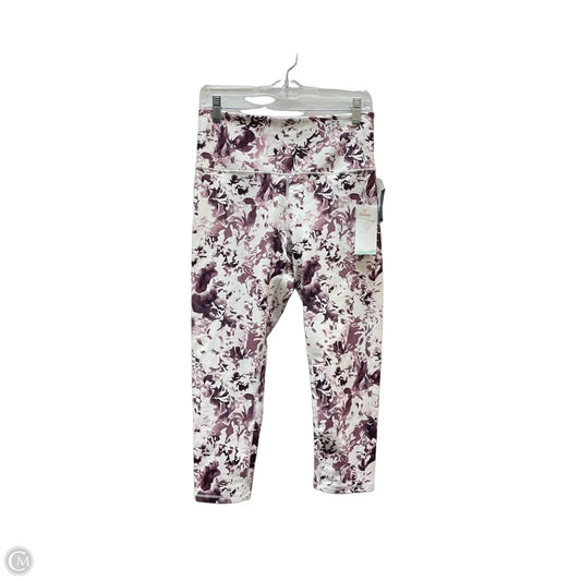 Athletic Leggings Capris By Balance Collection In Floral Print, Size: L