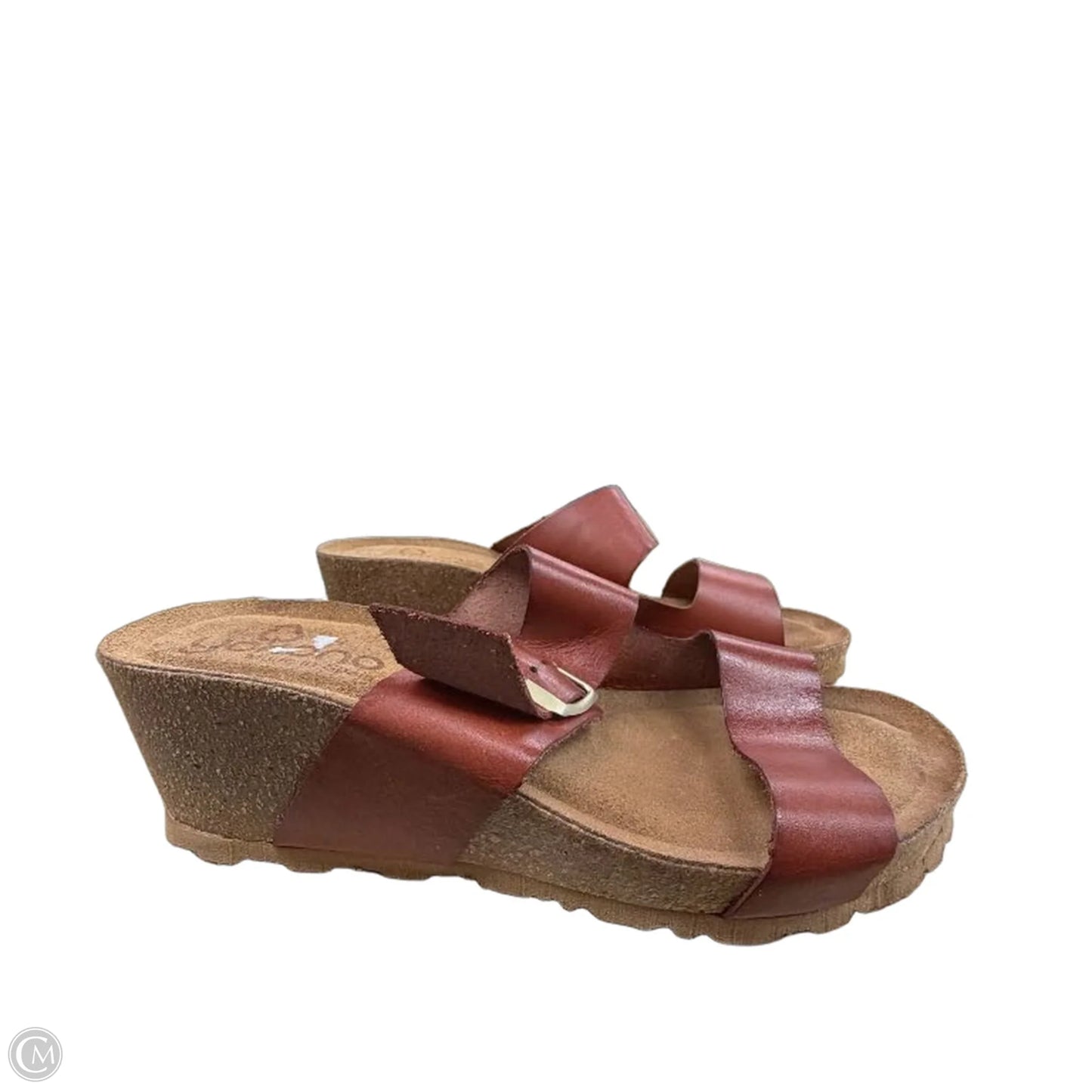 Sandals Heels Wedge By  YOKANO In Brown, Size: 9