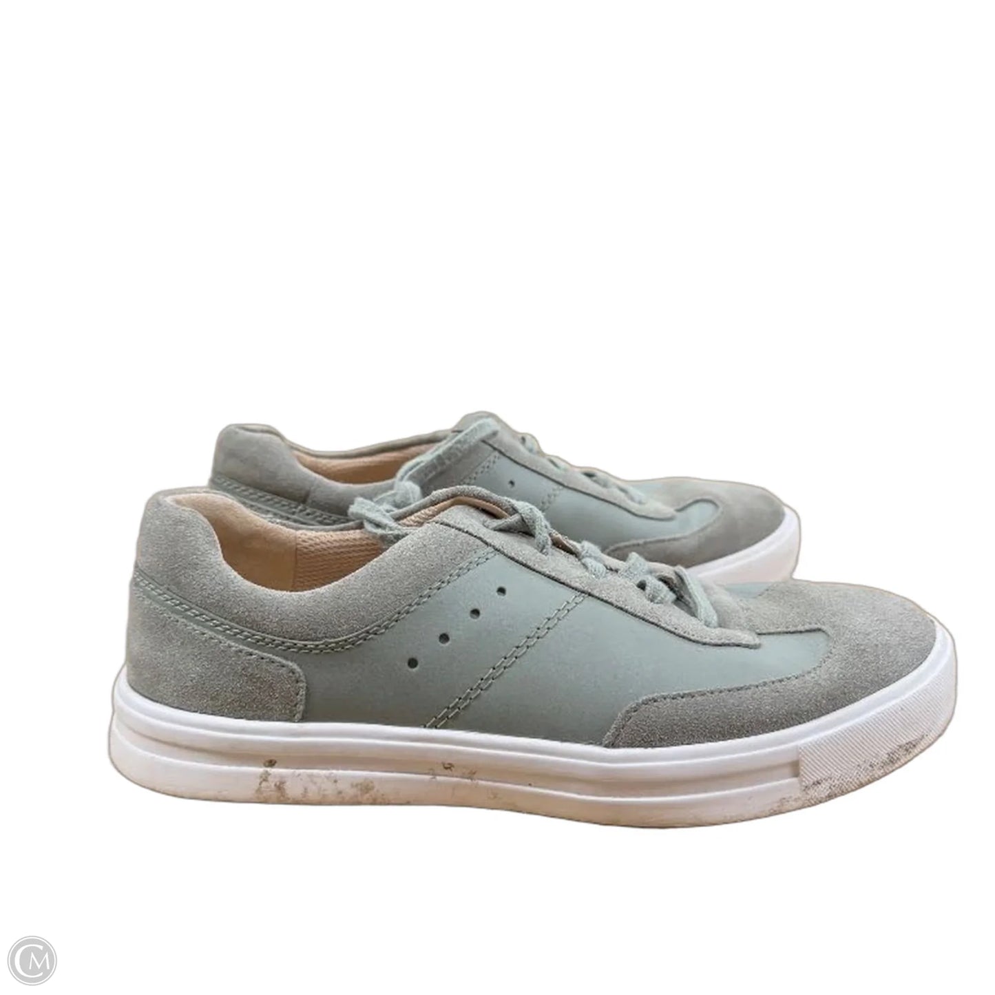 Shoes Flats By Clarks In Green, Size: 8.5