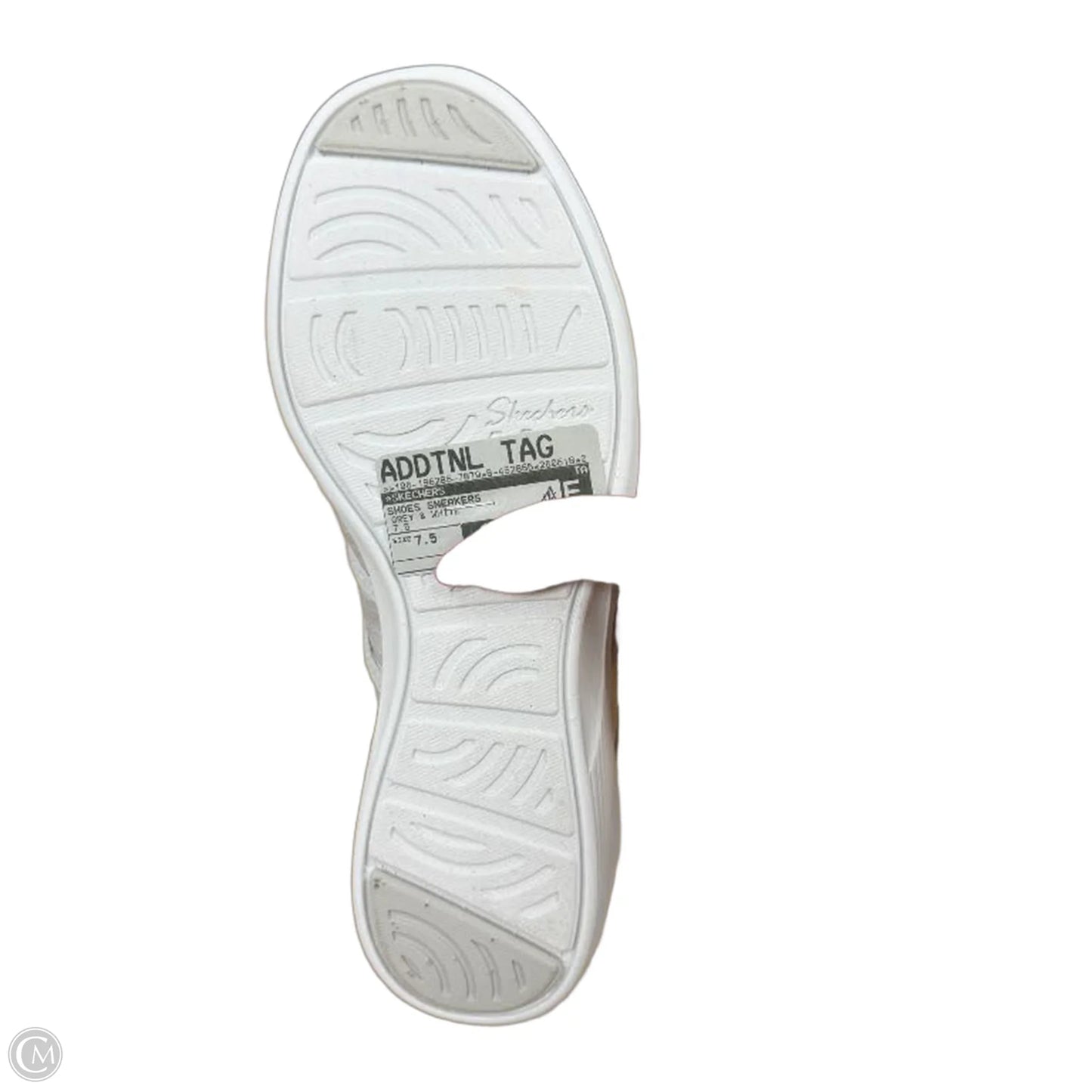 Shoes Sneakers By Skechers In Grey & White, Size: 7.5