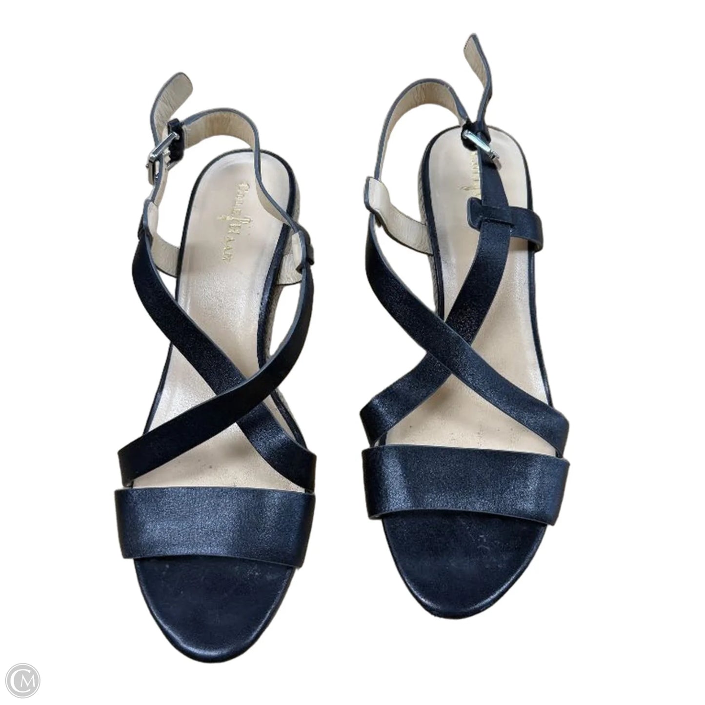 Sandals Heels Wedge By Cole-haan In Black, Size: 7.5