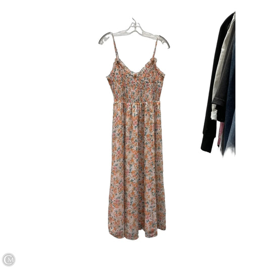Dress Casual Maxi By Patrons Of Peace In Orange & Pink, Size: M