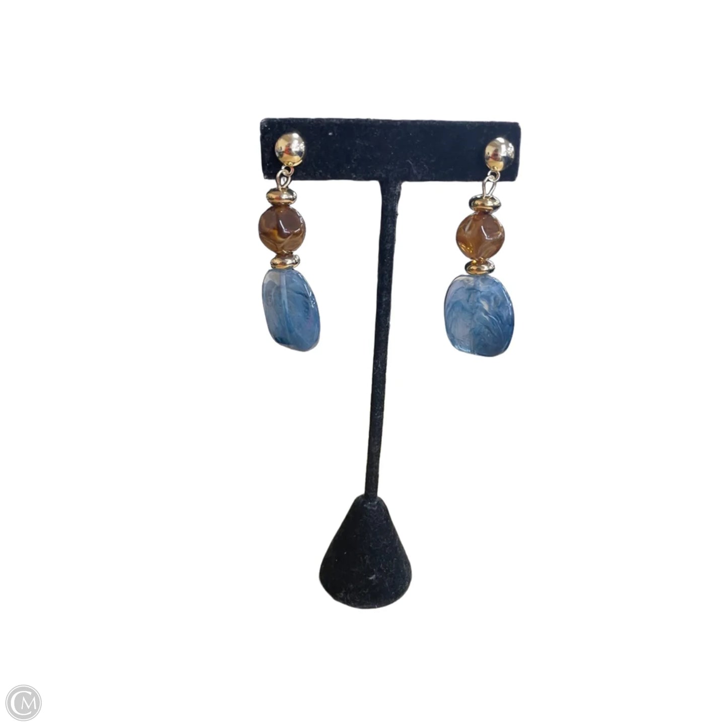 Earrings Dangle/Drop By Cme In Blue & Brown