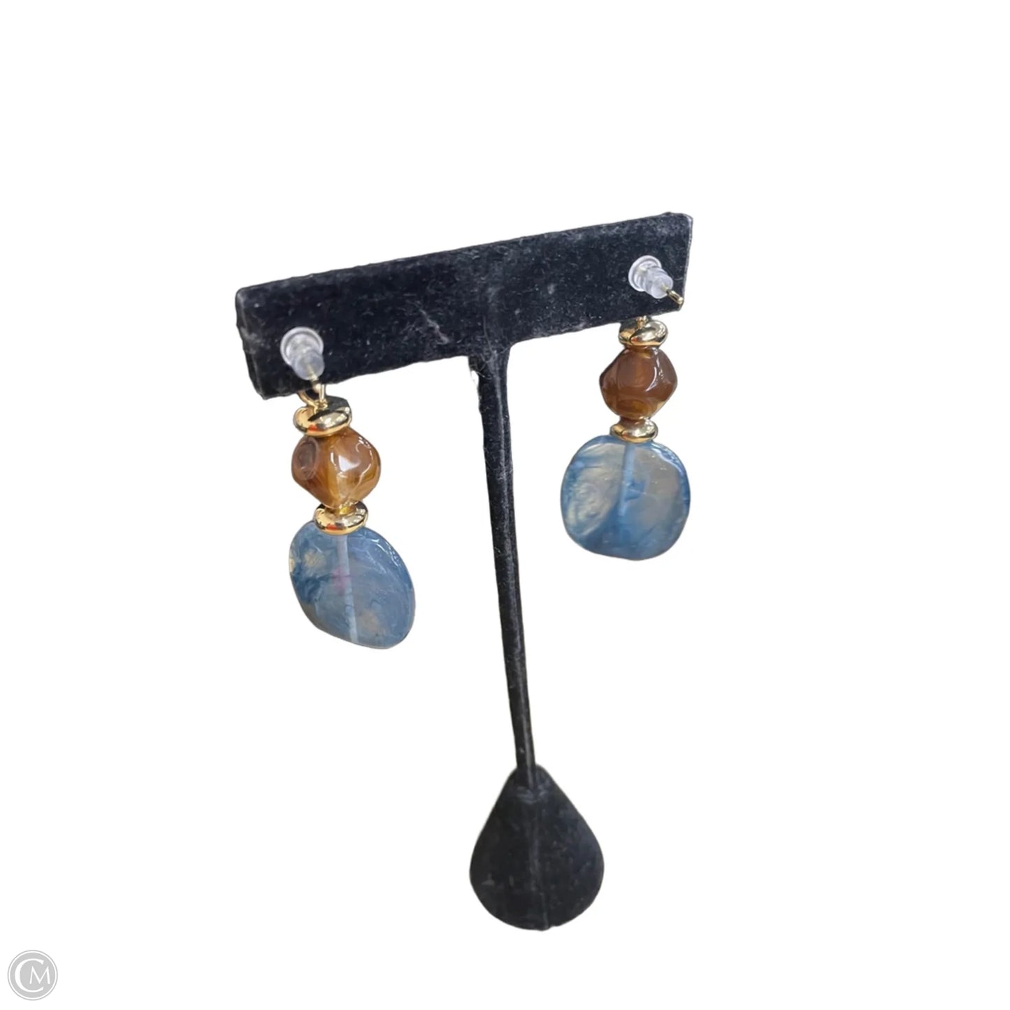 Earrings Dangle/Drop By Cme In Blue & Brown