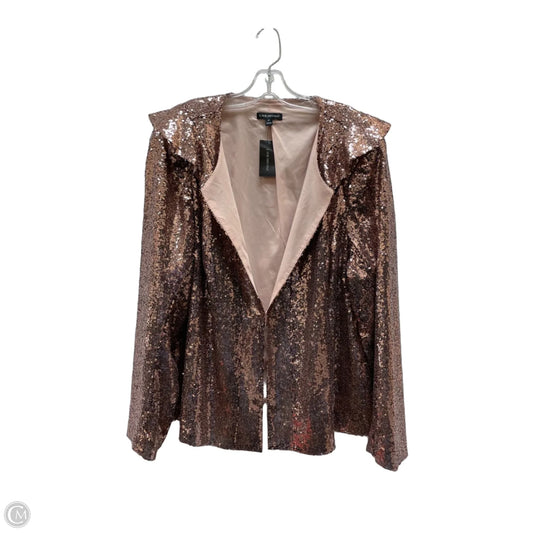 Blazer By Lane Bryant In Rose Gold, Size: 1x