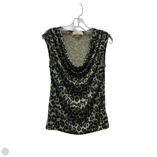 Blouse Sleeveless By Michael By Michael Kors In Animal Print, Size: S