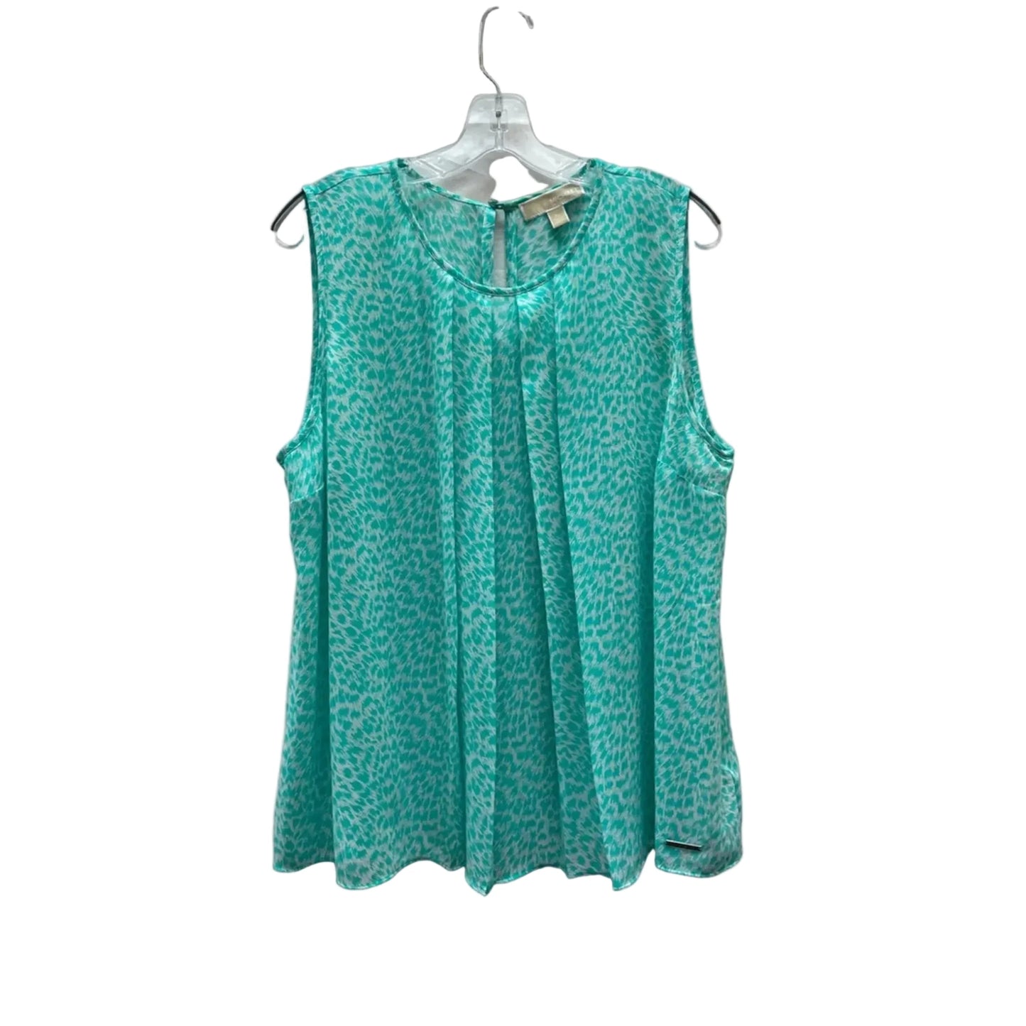 Blouse Sleeveless By Michael By Michael Kors In Animal Print, Size:Xl