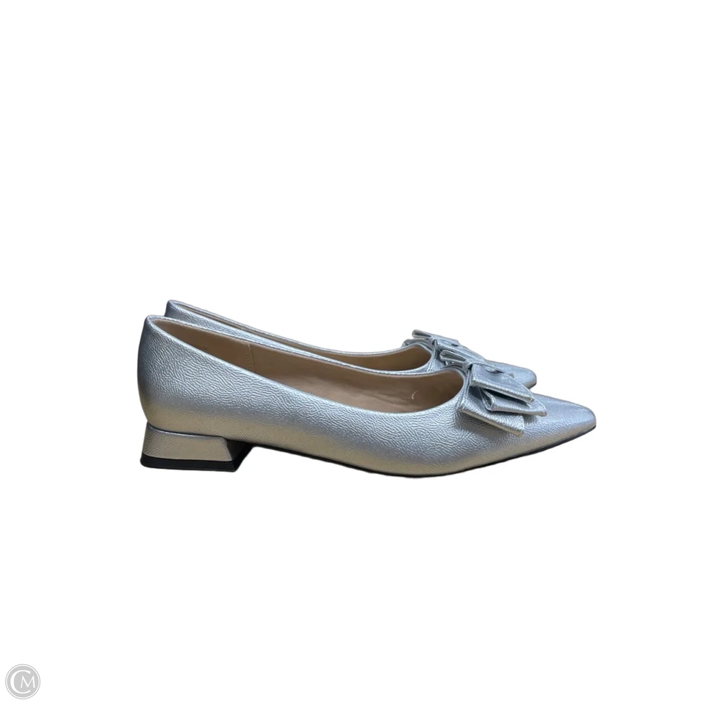 Shoes Heels Kitten By Journee In Silver, Size: 9