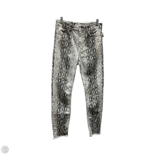 Pants Cropped By Zara Women In Snakeskin Print, Size: 6