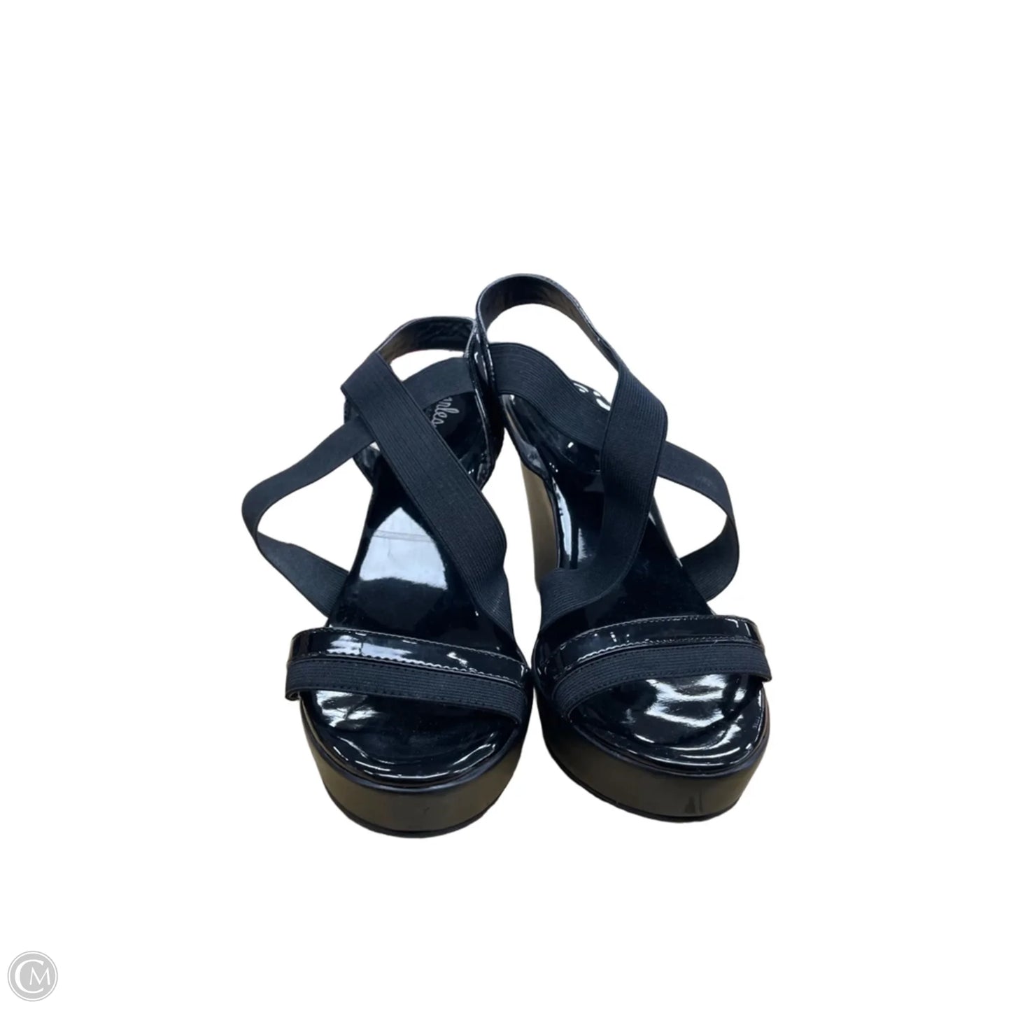 Sandals Heels Wedge By Charles By Charles David In Black, Size: 11