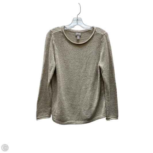 Sweater By Chicos In Tan, Size: M