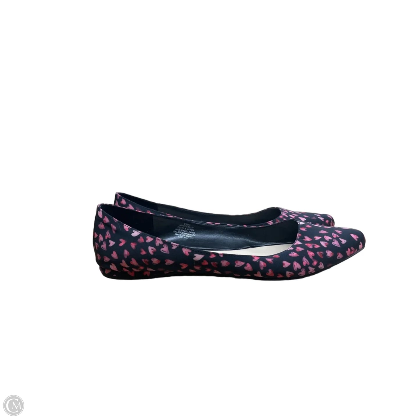 Shoes Flats By Nine West In Black & Pink, Size: 9.5
