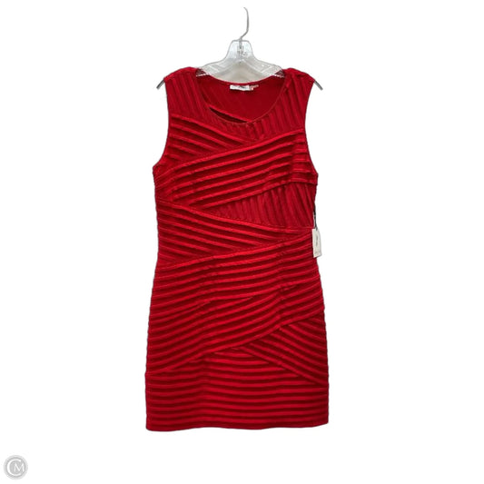 calvin klein shirt dress red Calvin Klein Womens Ladies Sheath Stretch Red Dress Short Sleeve Size Small 5-6