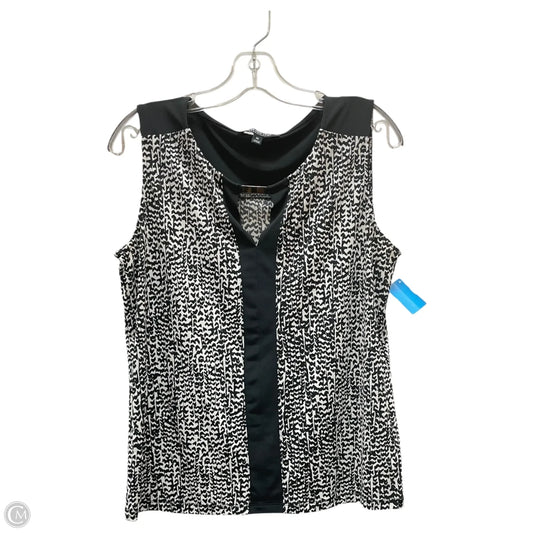 Top Short Sleeve By Jones New York In Black, Size: M