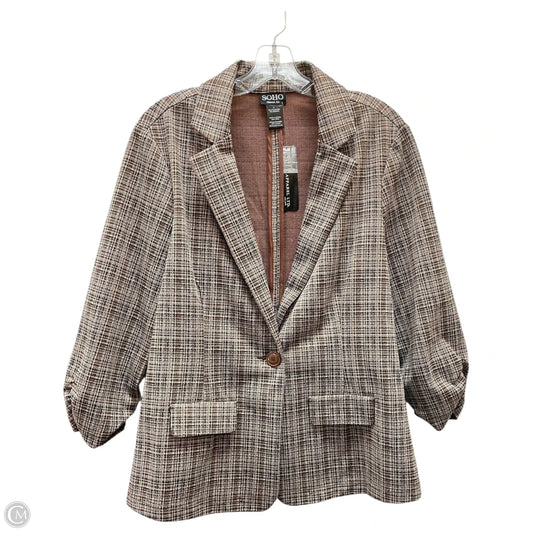 Blazer By Soho Apparel In Brown, Size: L