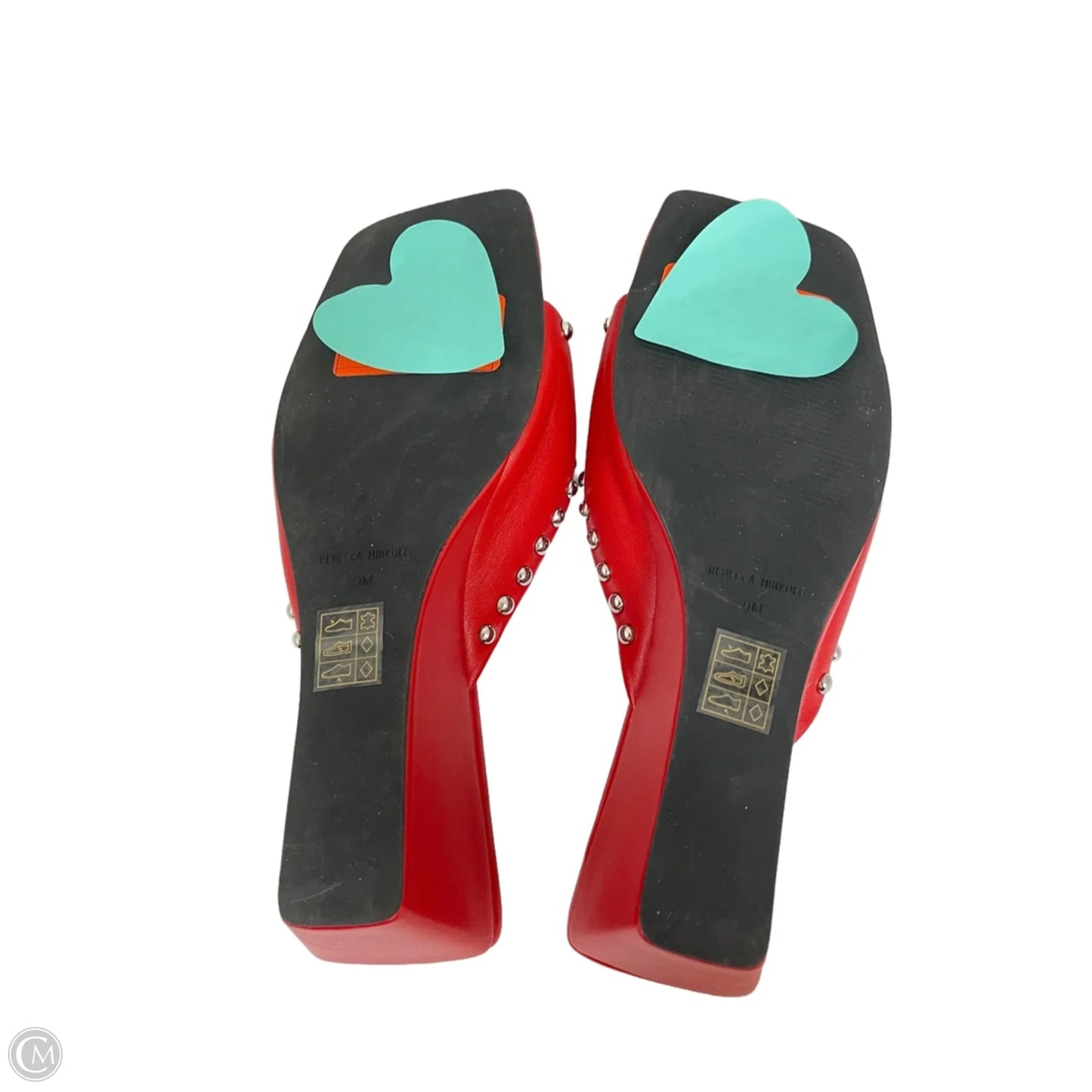 Sandals Designer By Rebecca Minkoff In Red, Size: 9