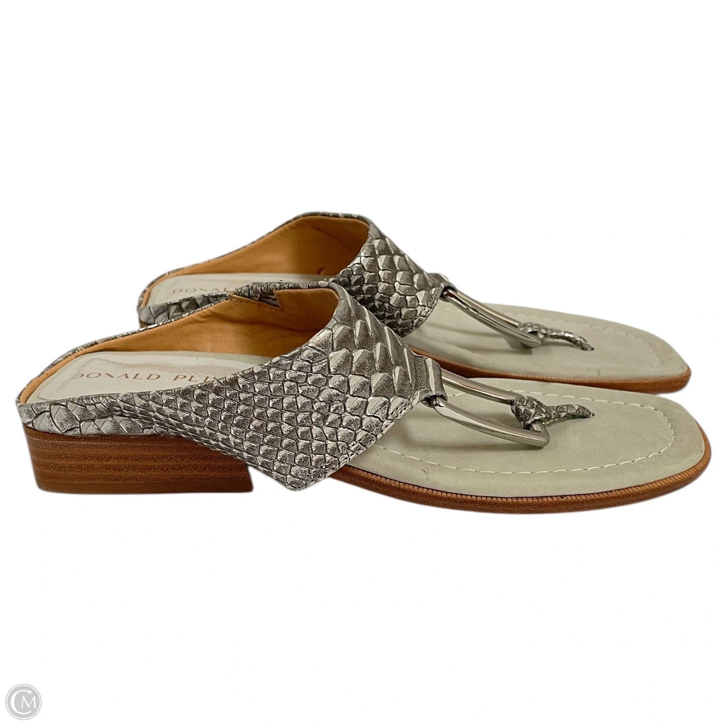 Sandals Flats By Donald Pliner In Grey, Size: 7.5