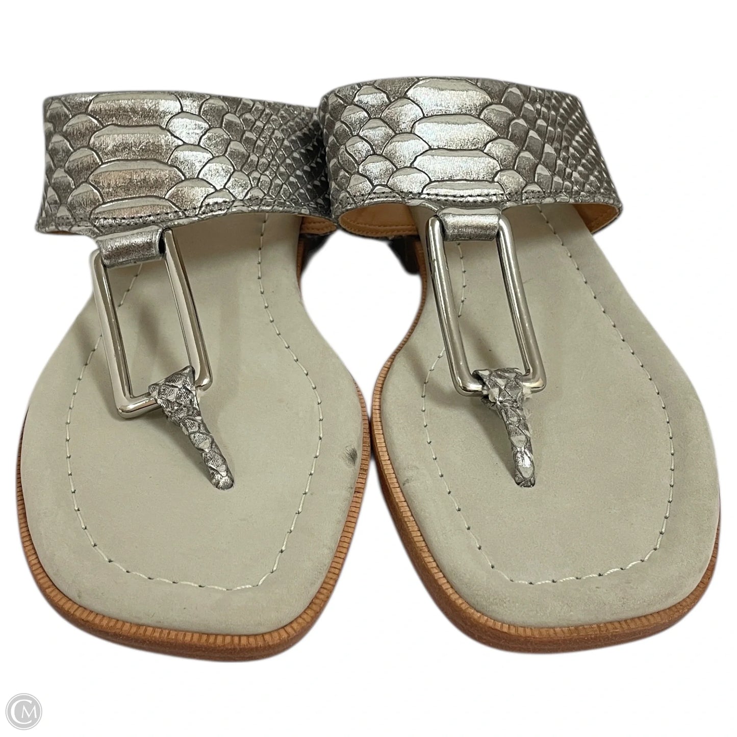 Sandals Flats By Donald Pliner In Grey, Size: 7.5