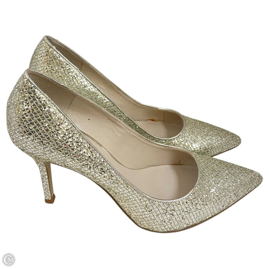 Shoes Heels Stiletto By Nine West In Silver, Size: 8