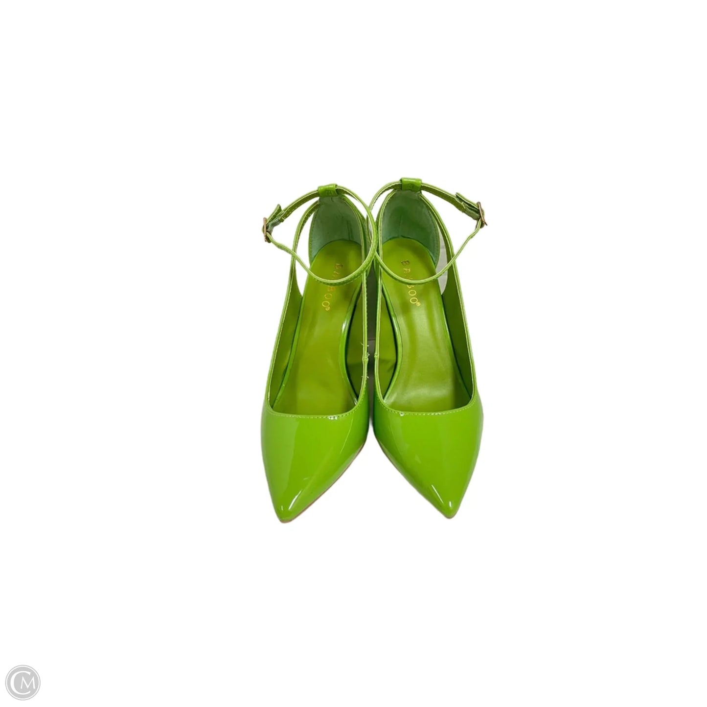 Shoes Heels Block By Bamboo In Green, Size: 7