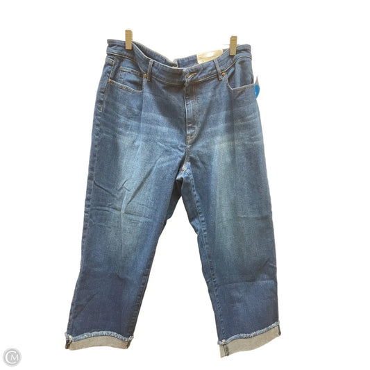 Jeans Boyfriend By Loft In Blue, Size: 14