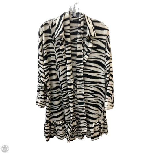 Dress Casual Midi By Zara In Animal Print, Size: L