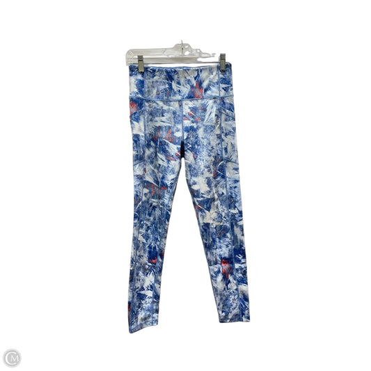 Athletic Leggings By Calvin Klein In Blue, Size: S