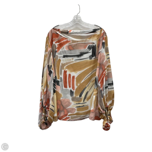 Blouse Long Sleeve By Andthewhy In Multi-colored, Size: 2x