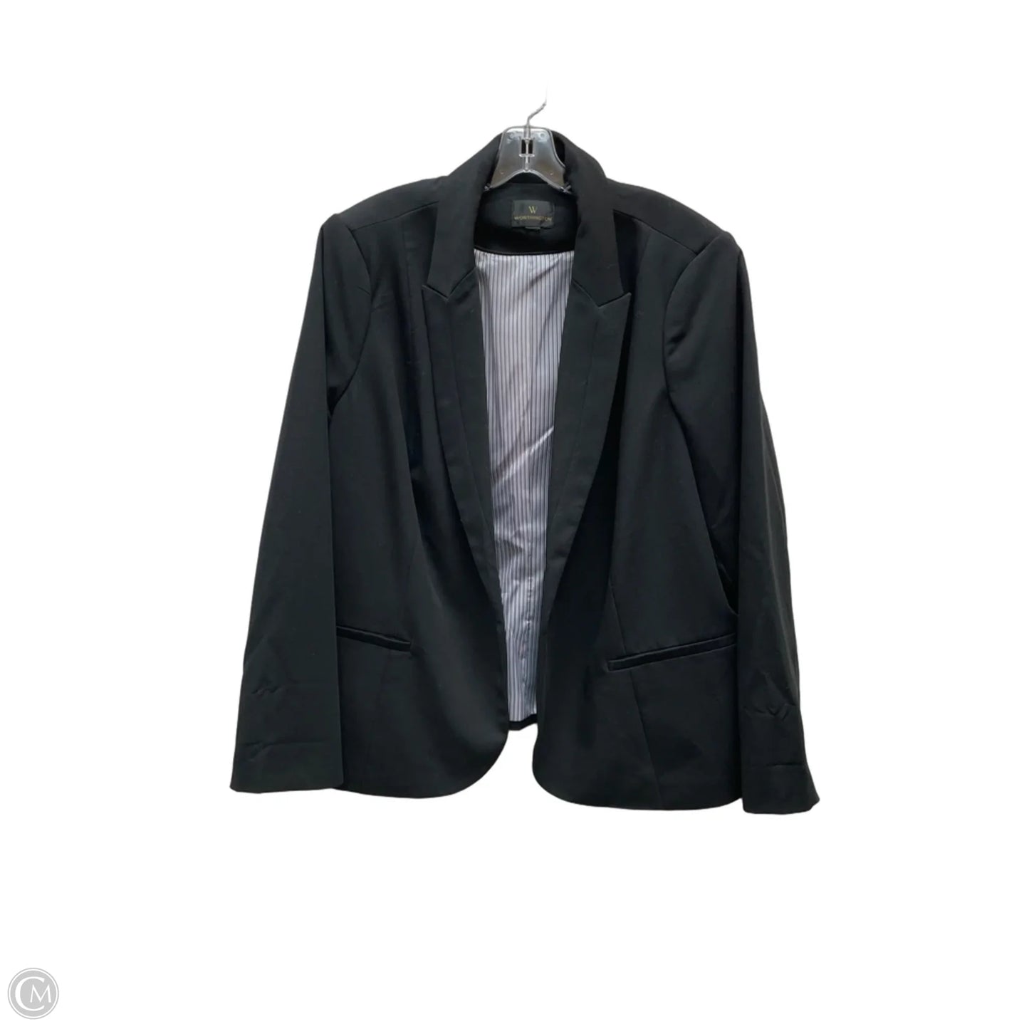 Blazer By Worthington In Black, Size: 2x