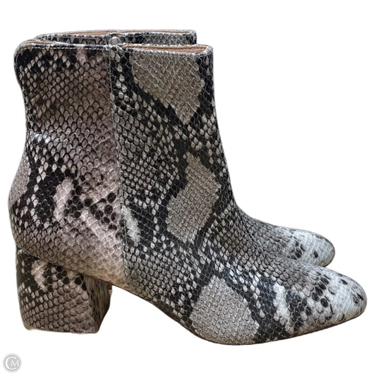 Boots Ankle Heels By Chinese Laundry In Animal Print, Size: 7