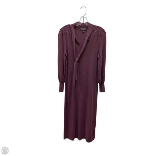 Dress Sweater By Banana Republic In Maroon, Size: S