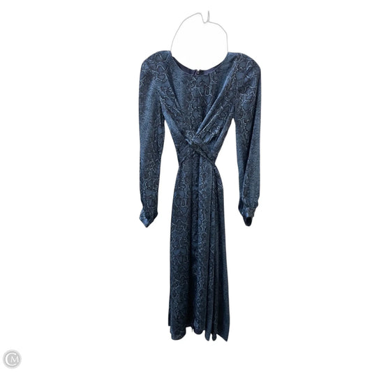 Dress Casual Maxi By Bcbgmaxazria In Black & Blue, Size: Xxs