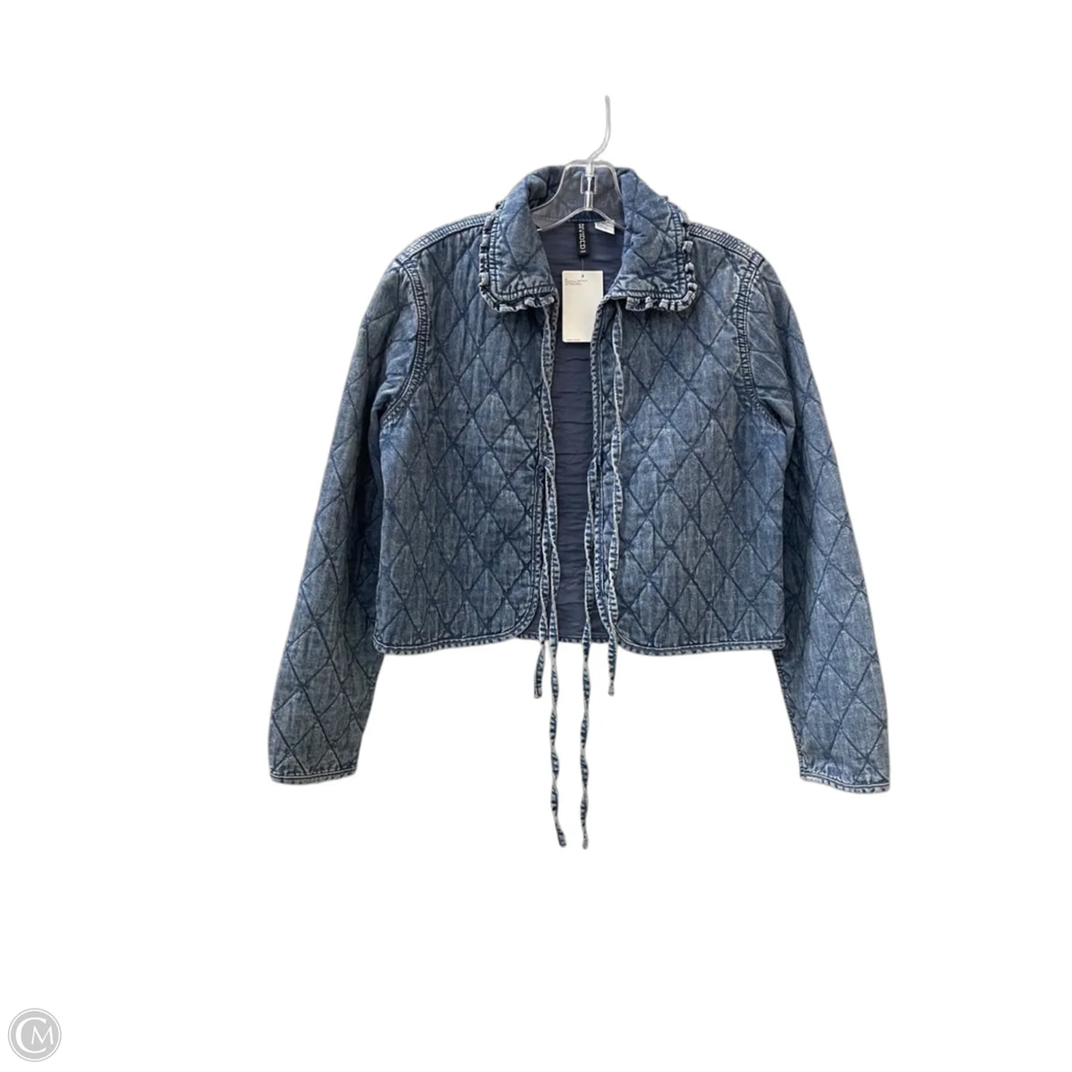 Jacket Denim By Divided In Blue, Size: Xs