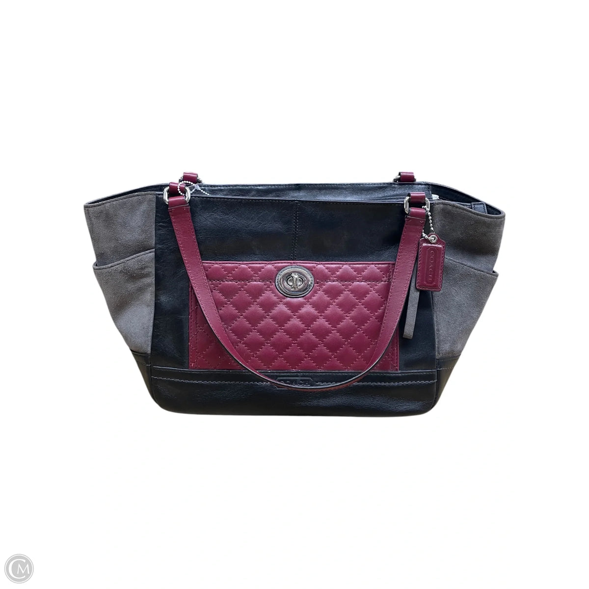 Tote Designer By Coach, Size: Medium