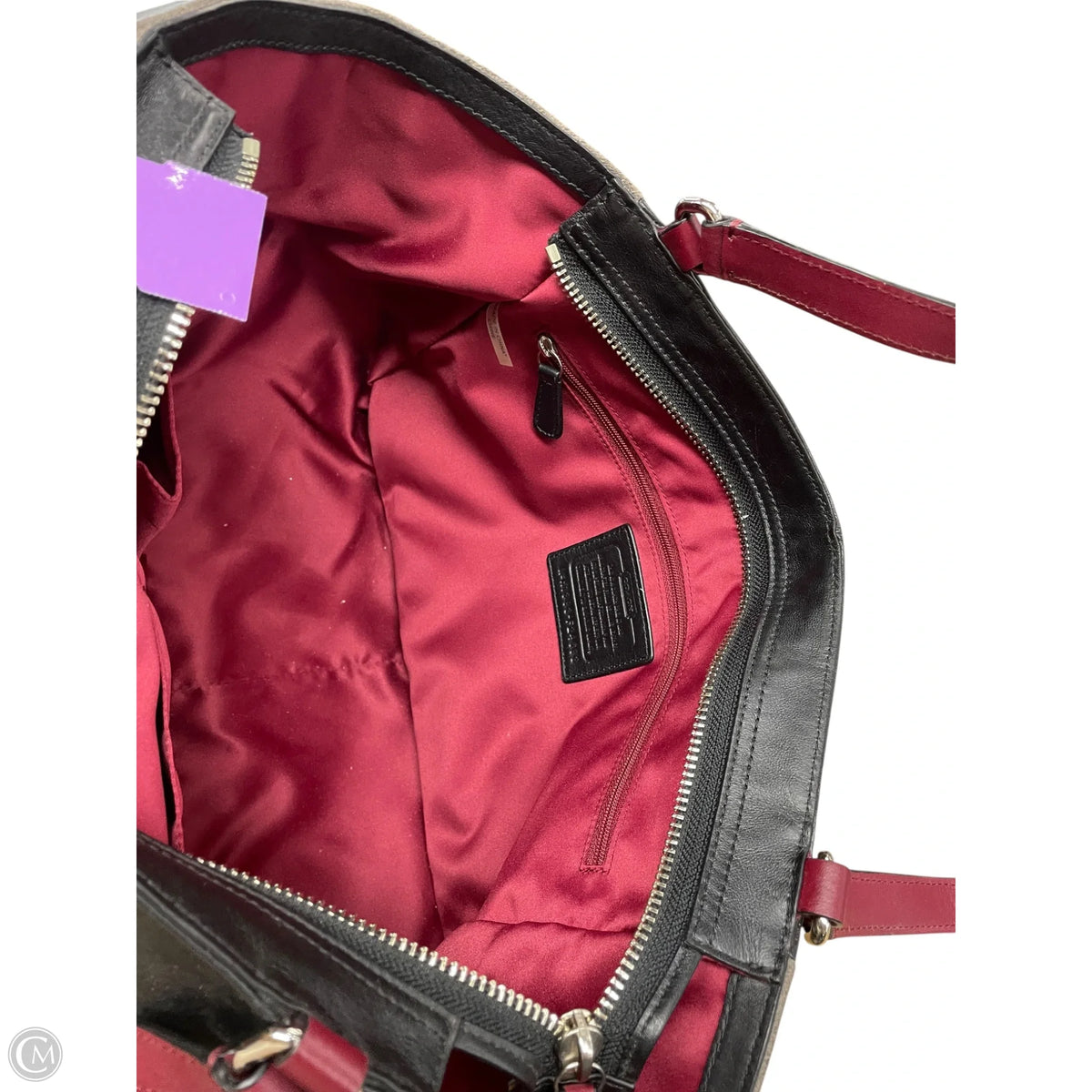 Tote Designer By Coach, Size: Medium