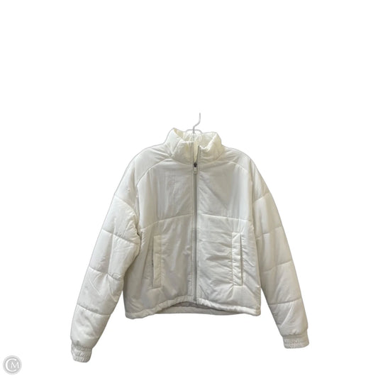 Jacket Puffer & Quilted By Avalanche In Cream, Size: S