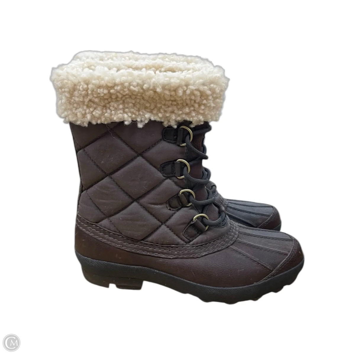 Boots Designer By Ugg In Brown, Size: 7