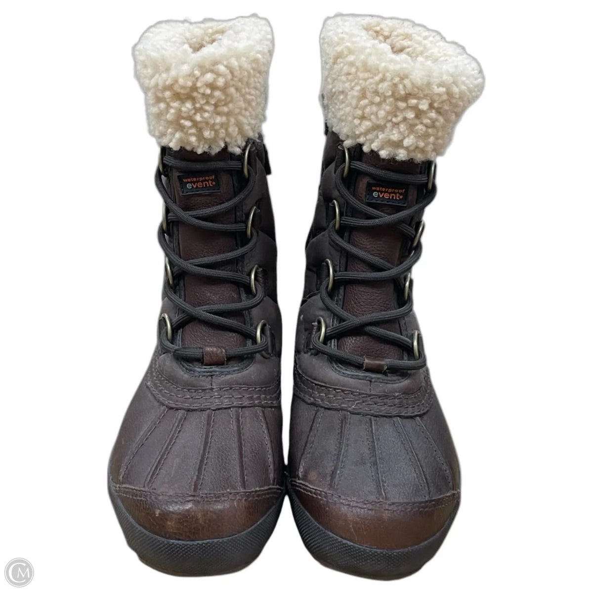 Boots Designer By Ugg In Brown, Size: 7