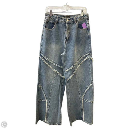 Jeans Wide Leg By Akira In Blue Denim, Size: 0
