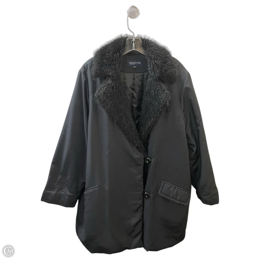 Coat Faux Fur & Sherpa By Jones New York In Black, Size: Xl